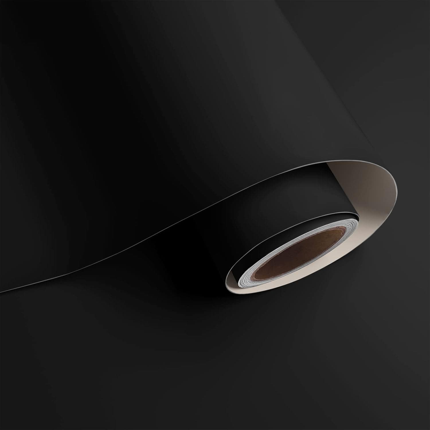 VaryPaper 32''x118'' Large Size Thick Black Contact Paper Black Peel and Stick Wallpaper Removable Self Adhesive Waterproof Vinyl for Bedroom Bathroom Wall Kitchen Cabinets Countertops Table Shelves