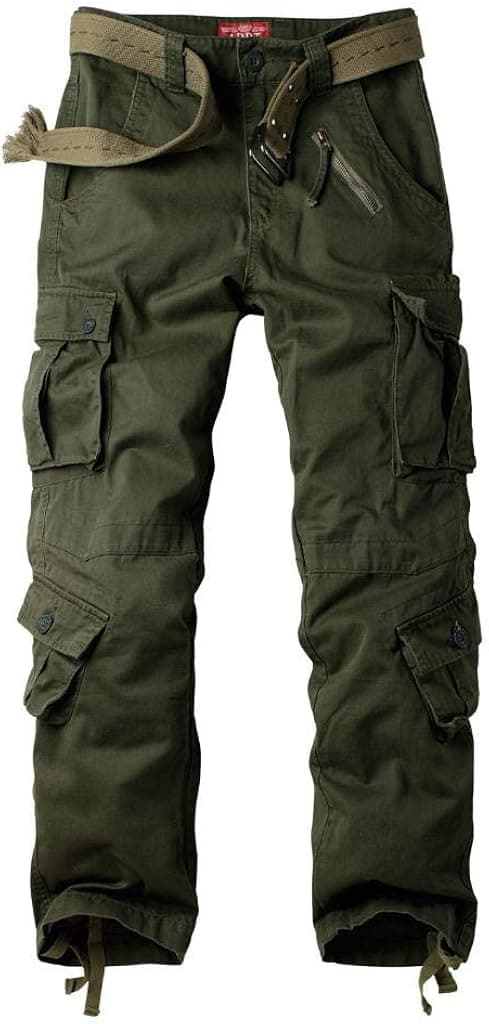 AKARMY Womens Cargo Pants with Pockets Outdoor Casual Ripstop Camo Military Combat Construction Work Pants