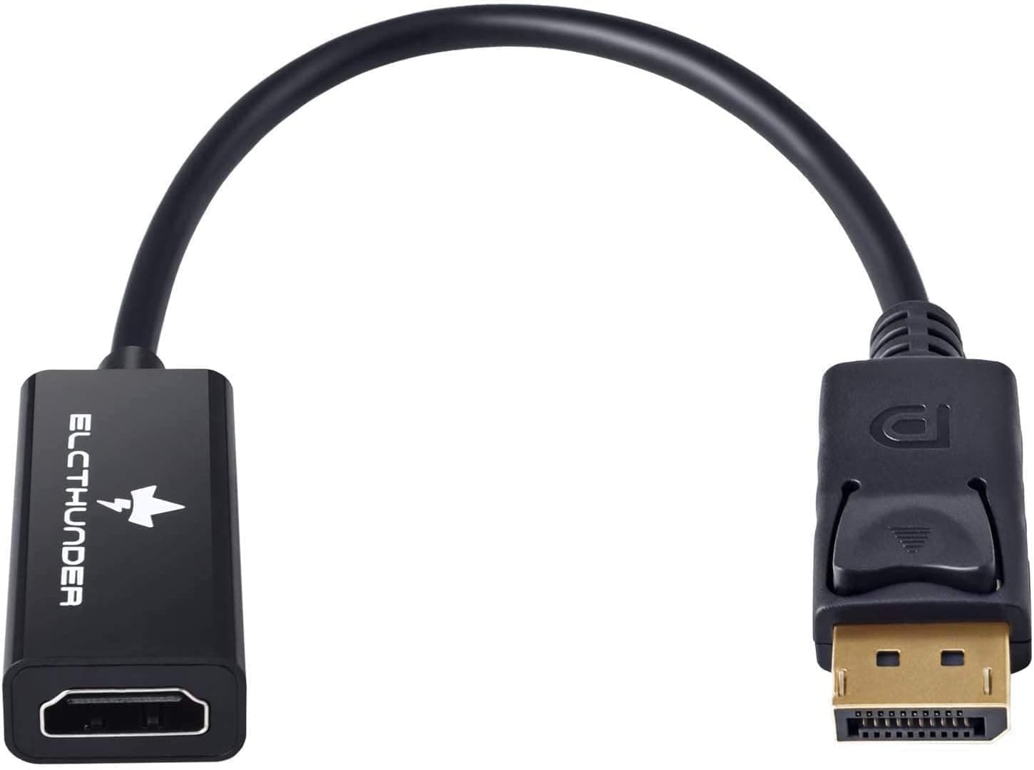 DisplayPort to HDMI Adapter, DP Display Port to HDMI Converter Male to Female Gold-Plated Cord Compatible for Lenovo Dell HP and Other Brand