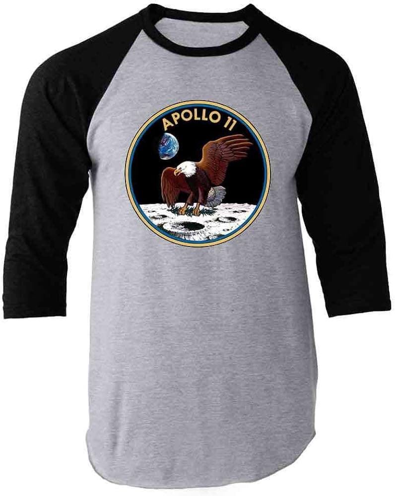 NASA Apollo 11 Mission Patch Moon Landing Approved Graphic Shirt Tee T-Shirt