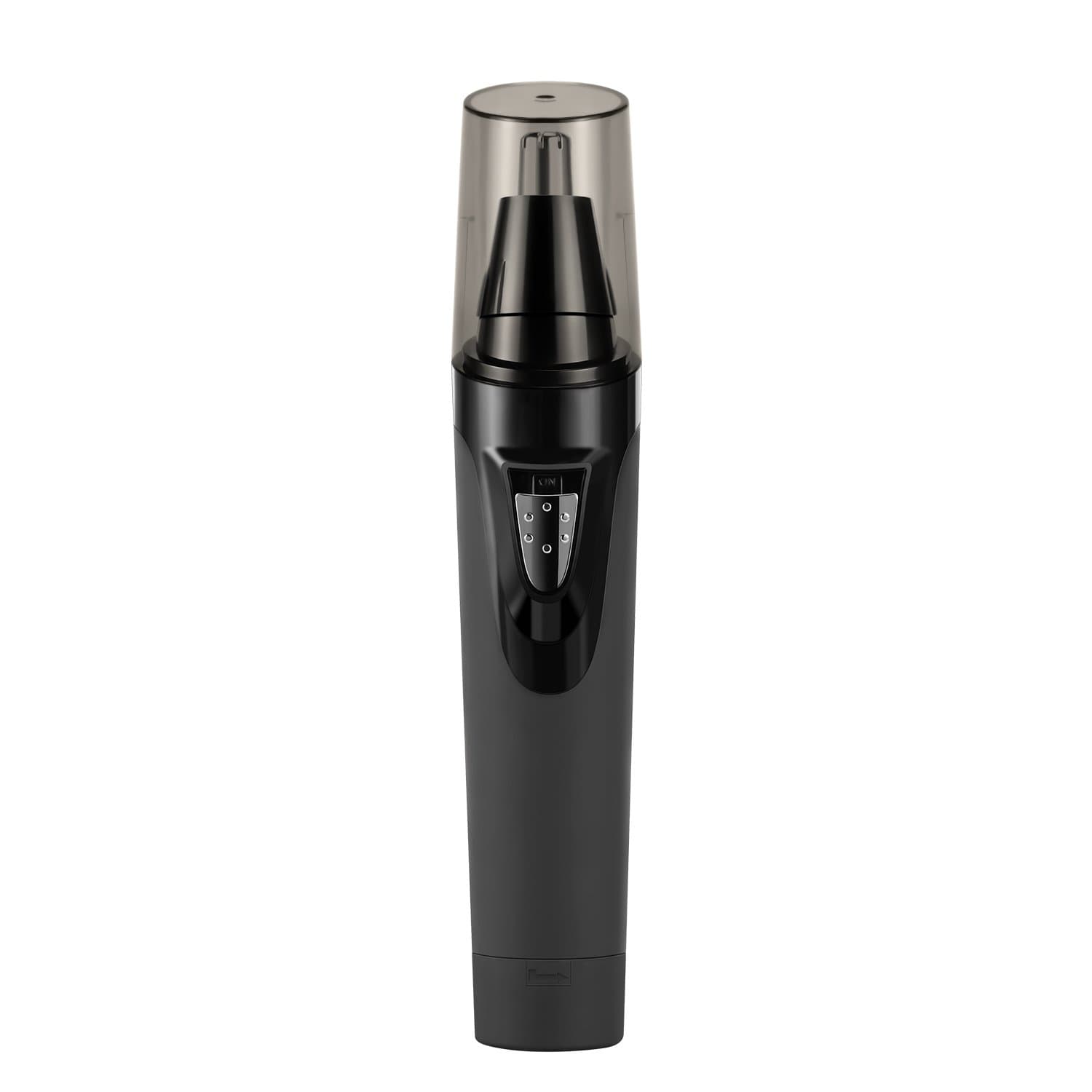 BESTOPE Nose and Ear Hair Trimmer with Water Resistant Stainless Steel Rotation Blade Facial Ear and Nose Hair Clipper and Shaver for Men and Women Hair Groomer, Power Indictor Light, Battery-Operated
