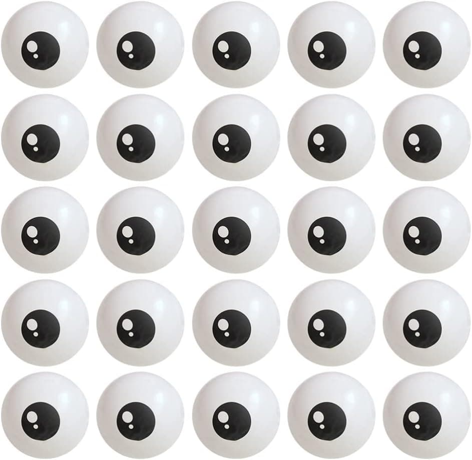 TOYANDONA 100pcs Halloween Eyeball Balloons, 5 inch Halloween Latex Balloons for Party Decoration Halloween Balloon Garland Decor