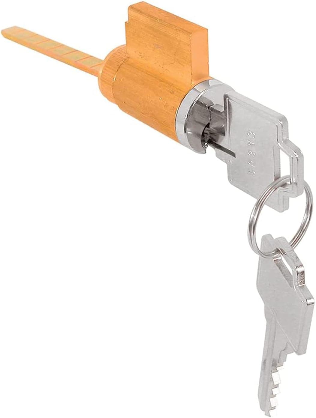 Cylinder Lock with Weiser Kwikset and Weslock Compatible Keyway, 1-1/4" Long Cylinder