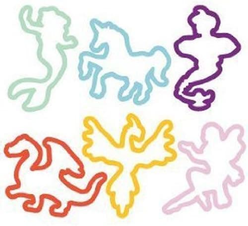 Silly Bandz Shaped Rubber Bands 24 Pack Fantasy Shapes by Character Bandz