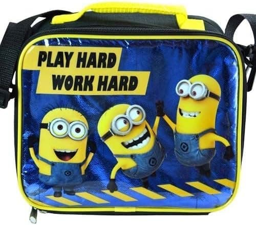 Despicable Me Minions Lunch Box - Play Hard Work Hard