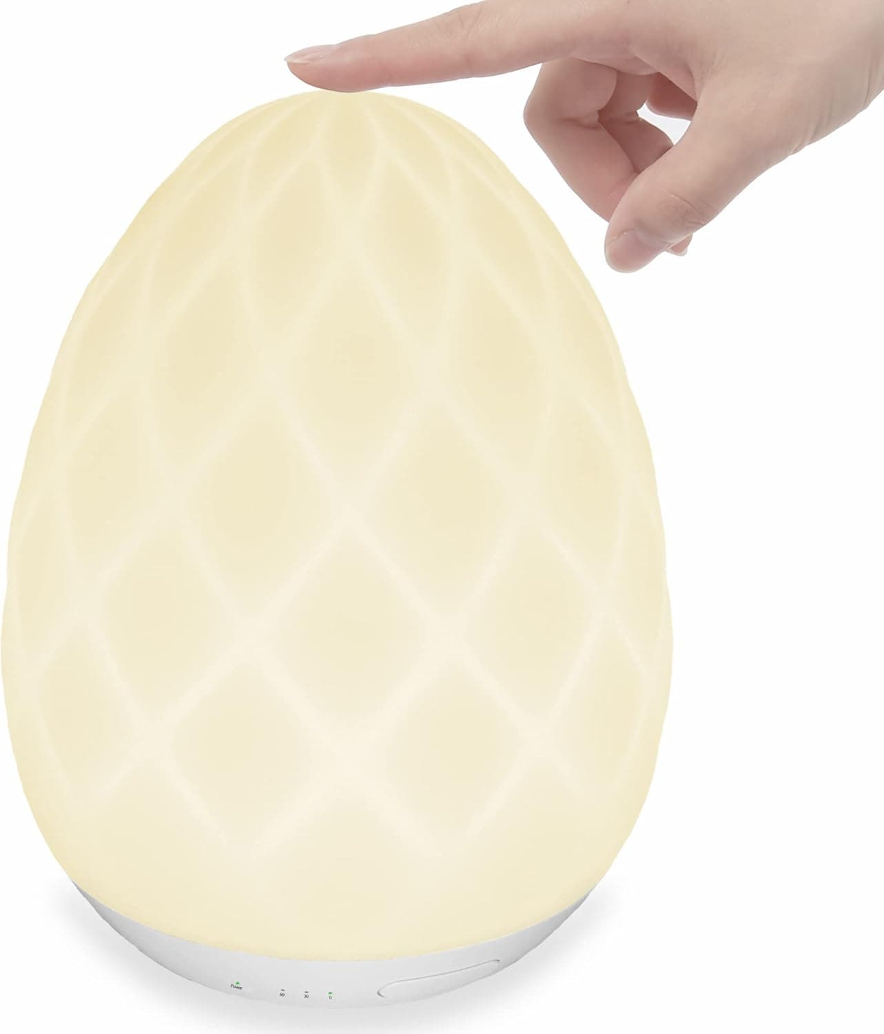 Rechargeable Battery Operated Lamp, Dimmable Portable Cordless Table Lamp, Baby Night Light for Nursery, Easy Touch Lamp, Auto Color Changing, Timer Setting, Egg Light for Kids Room/ Bedroom/Bedside.