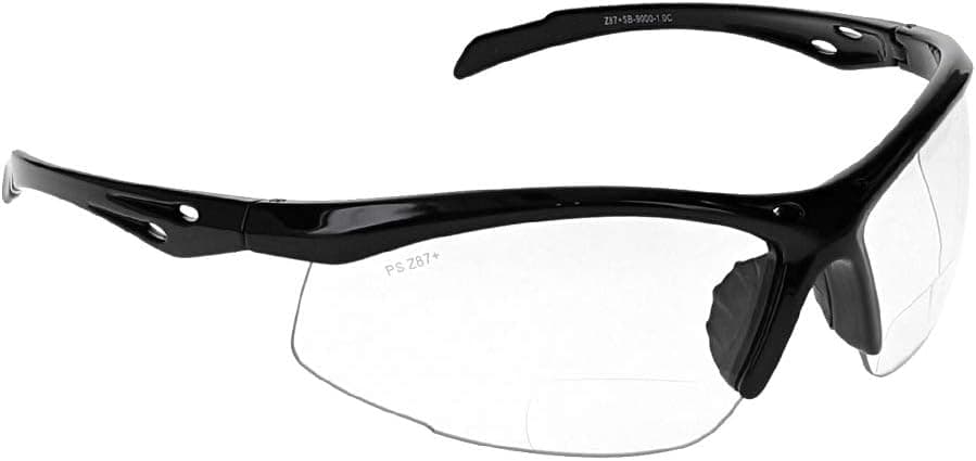 Bifocal Safety Glasses SB-9000 PS Clear, 2.50