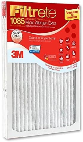 Filtrete 2-Pack Micro Allergen Extra Reduction 20-In X 20-In X 1-In Electrostatic Pleated Air Filter