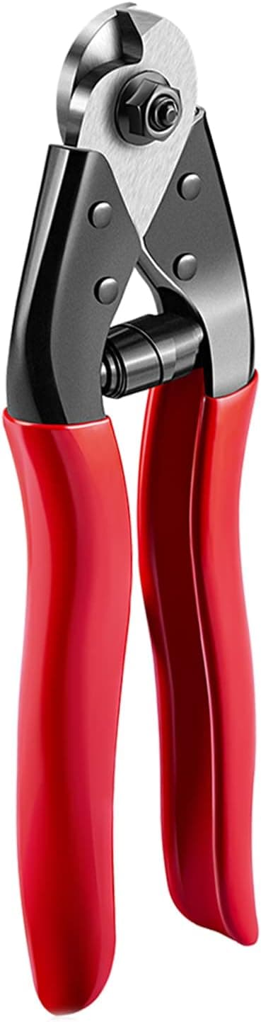Steel DN Mate 7.6" Steel Wire Cutter, Cut All Wires Up to 5/32", Wire Rope Cutter, Cut Steel Cable, Aircraft Cable, Wire Seals, Bike Cable, Aluminum/Copper Wire, Fence Cable, One-Hand Operate CC-11