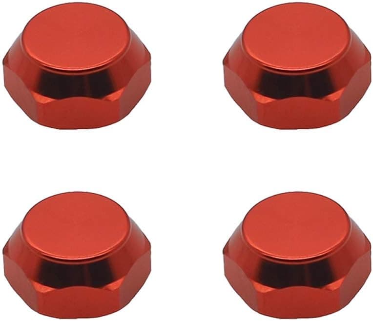 4X Wheel Nut 17mm ARAC9763 for Arrma 6s Notorious Kraton Outcast Typhon Talion Infraction Limitless Felony(Red)