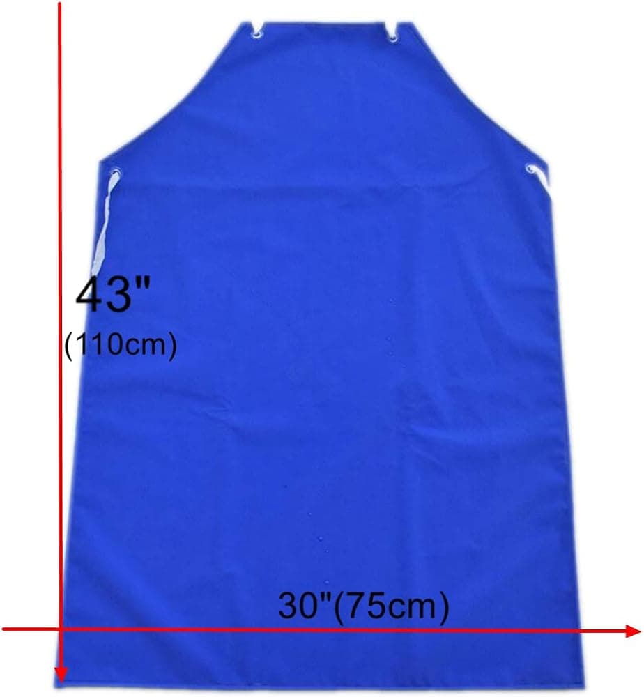 PinkSally 43" Waterproof Apron for Dishwashing,Lab Work Cleaning Industrial Chemical Apron