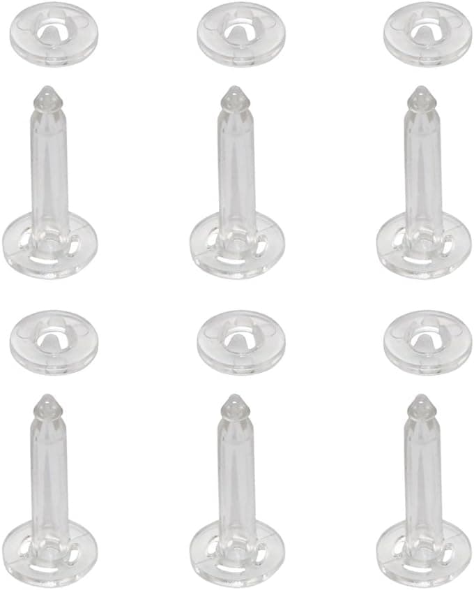 SAMLOO 6pcs Anti-Drop Securing Pins Kit Part for DJI Phantom 3 / Phantom 2 Professional Advanced Gimbal Mount Anti Vibration Damping Rubber Ball, Clear