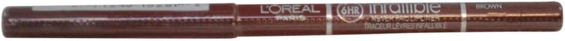 Loreal Paris Infallible Never Fail Brown Lipliner -- 2 per case.