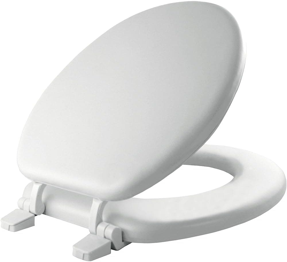 Mayfair 66TT 000 Economy Wood Toilet Seat, ROUND, White