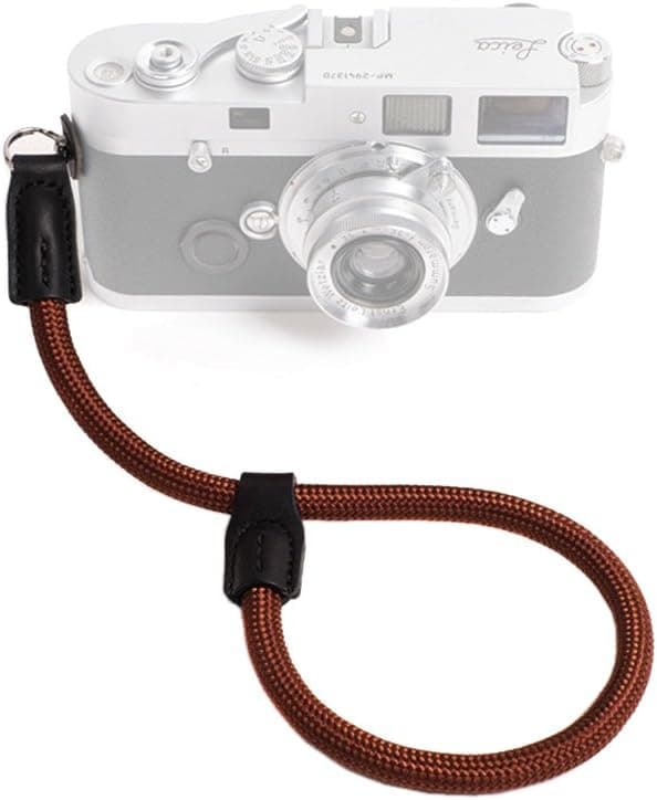 Cam-in Outdoor Series High Strength Climbing Rope Camera Wrist Band Suitable for Round Hole Interface Cameras (Coffee)