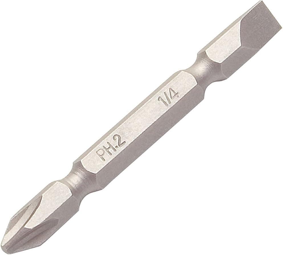 TEKTON #2 Phillips x1/4in Flat x2-1/2in(65mm) Double-End Bit - 2924