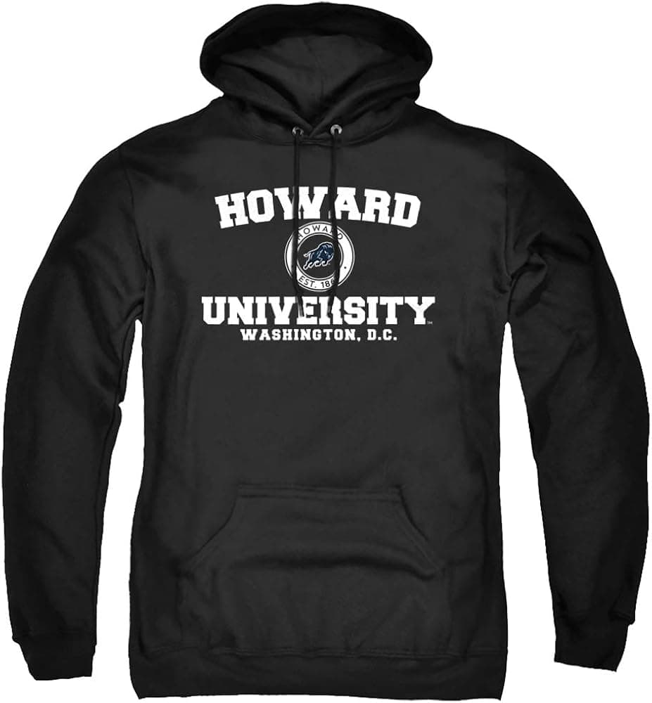 Howard University Official Circle Logo Unisex Adult Pull-Over Hoodie