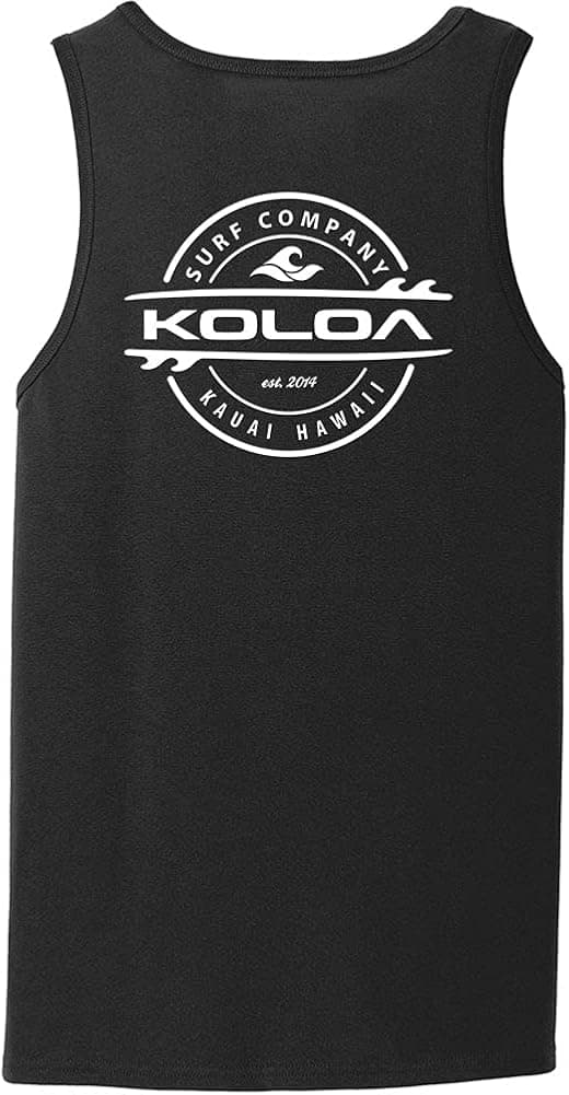 Joe's USA Koloa 2-Sided Thruster Logo Tank Tops in 23 Colors. Adult Sizes: S-4XL