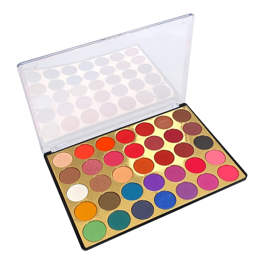 VERONNI 35 Colors Eyeshadow Palette Matte Shimmer Nature Eye Shadow Make up Palettes Waterproof and High Pigmented Silky Powder Eye Shadow Cosmetics Set (35SP)