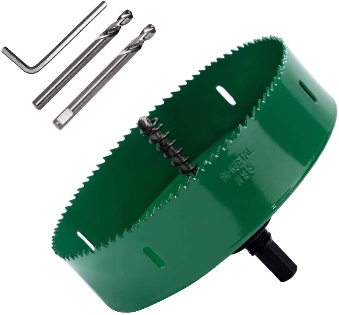 5 Inch Bi-Metal Hole Saw HSS Drill Bit with 1.5 Inch Deep for Cutting Metal Wood Plastic by Henson