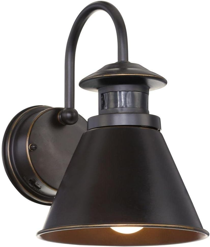180 Degree Outdoor Motion Sens 11.5"x8"x11 Oil Rubbed Bron