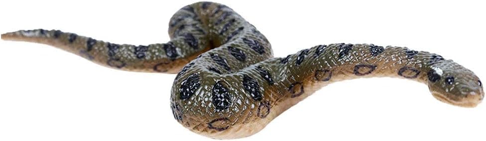 STOBOK Realistic Fake Snake Tricky Snake Toy Amphibian Prop, Garden Props to Scare Birds, Pranks, Halloween Decoration