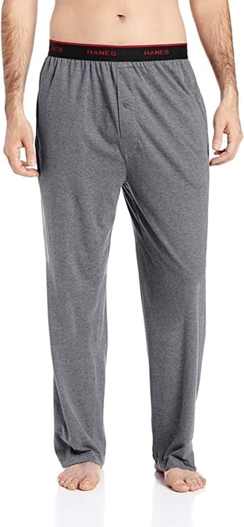 Hanes Men's & Men's Big and Tall Knit Pant with Elastic Waist