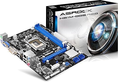 ASRock MicroATX Motherboard Micro ATX DDR3 1066 Intel - LGA 1155 Motherboards H61M-DGS R2.0