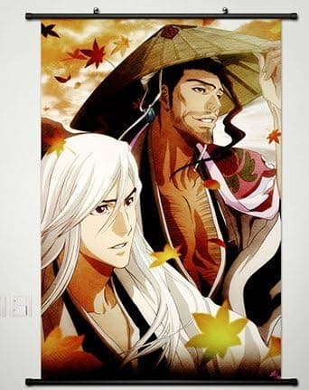 Bleach Wall Scroll Poster Fabric Painting For Anime Jushiro Ukitake & Kyoraku Shunsui 234 L