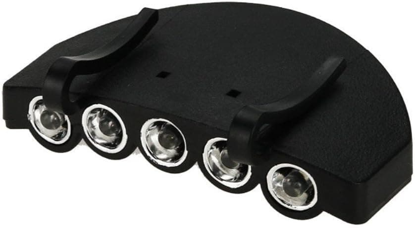 Flashing Panda 5 LED Baseball Cap/Hat Clip-on Flashlight, White light, Lot of 2 Flashlights