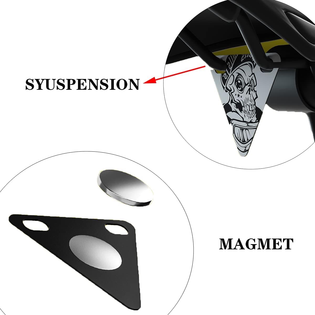 ENLEE-Triangle Reflective Bicycle Sign, Small Reflector for Mountain Bike,Bicycle Reflective Lighting,Reflective Warning Safety Decoration for Outdoor Bicycle Accessories