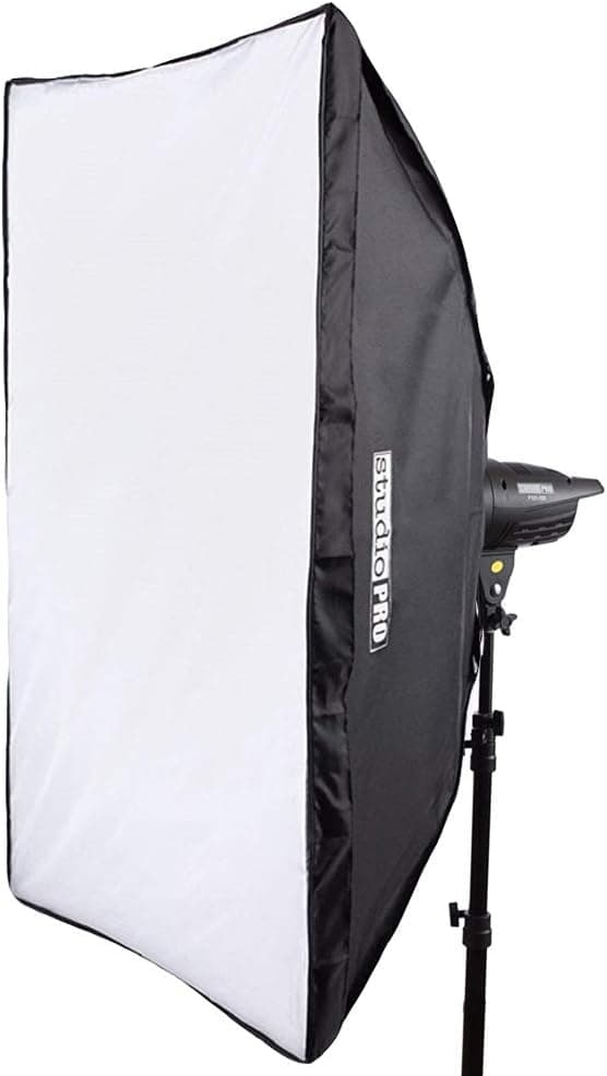 Fovitec - 1x 32"x48" Rectangular Photography Softbox w/Bowens Mount S-Type Speedring Adapter - [Easy Set-up][Durable Nylon][Grid Not Included]