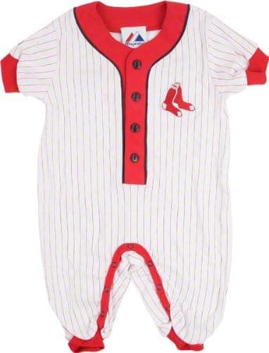 Majestic Boston Red Sox Pinstripe Baby Coverall