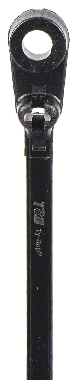 Cable Tie, 6 in, Black, PK100