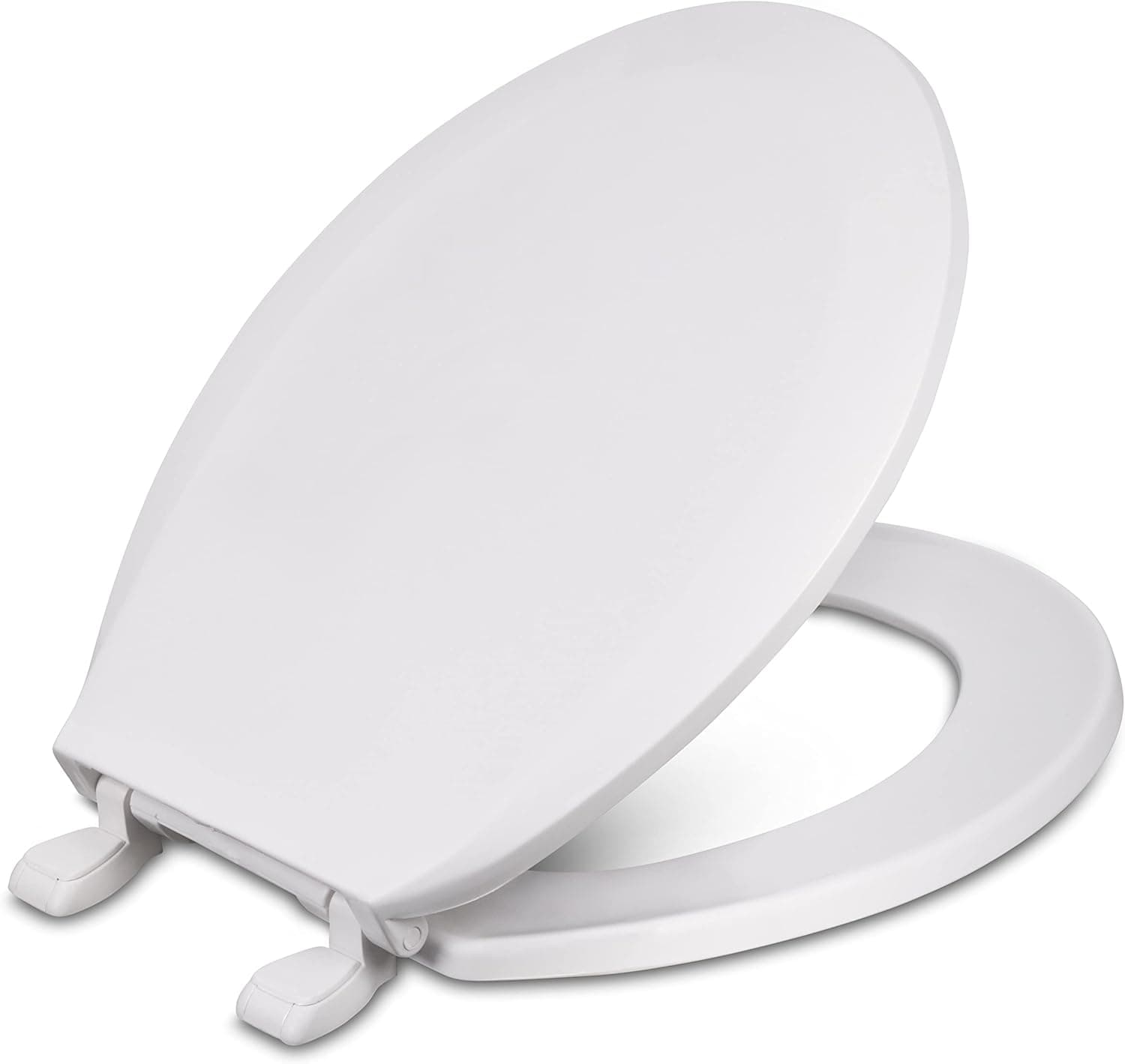 Centoco 1200-301 Round Plastic Toilet Seat, Standard Economy Model, Light Weight Residential, Crane White (Cotton/Bright)
