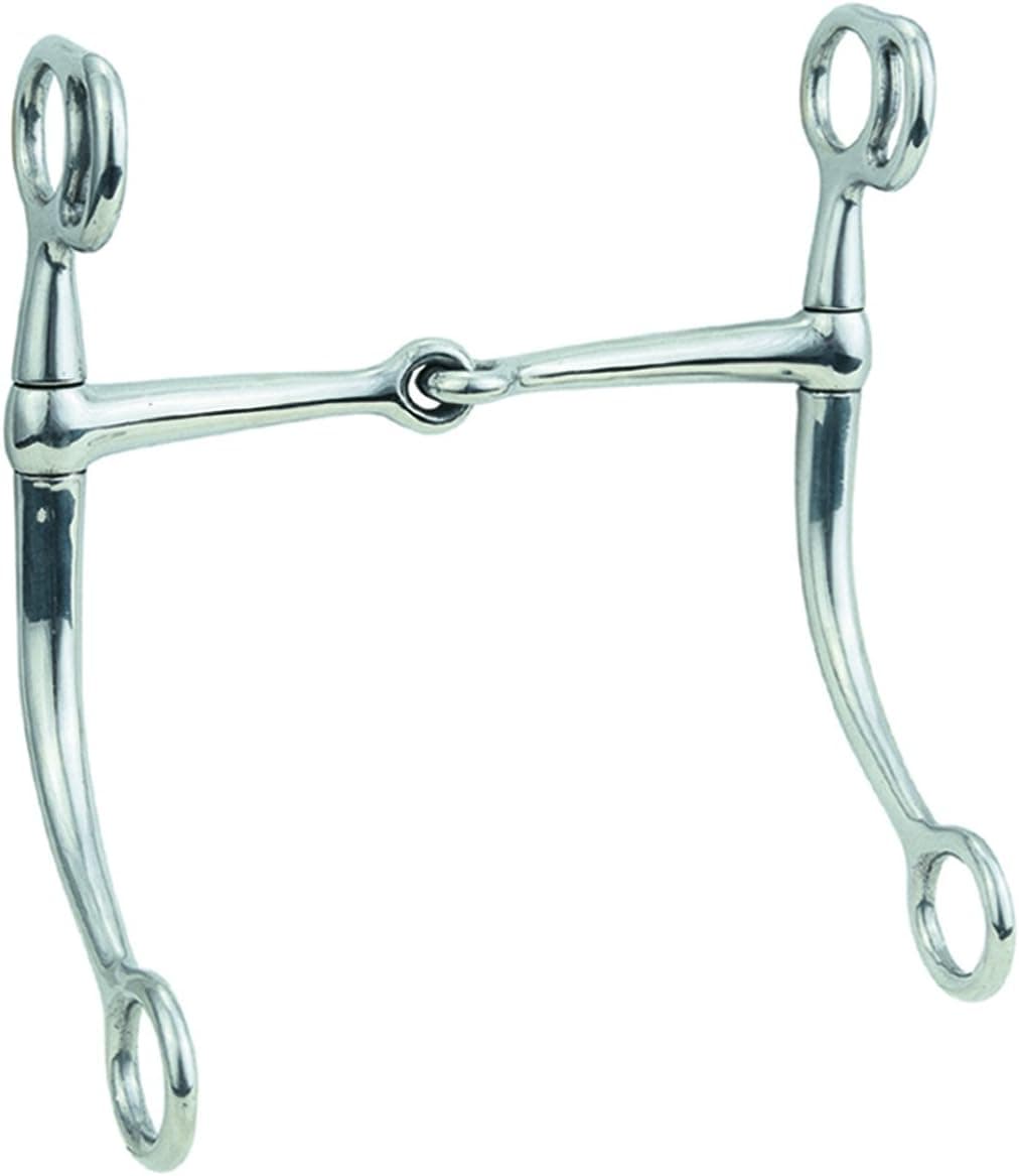 Weaver Leather Draft Bit Tom Thumb Snaffle Mouth Stainless Steel, 6-1/2"