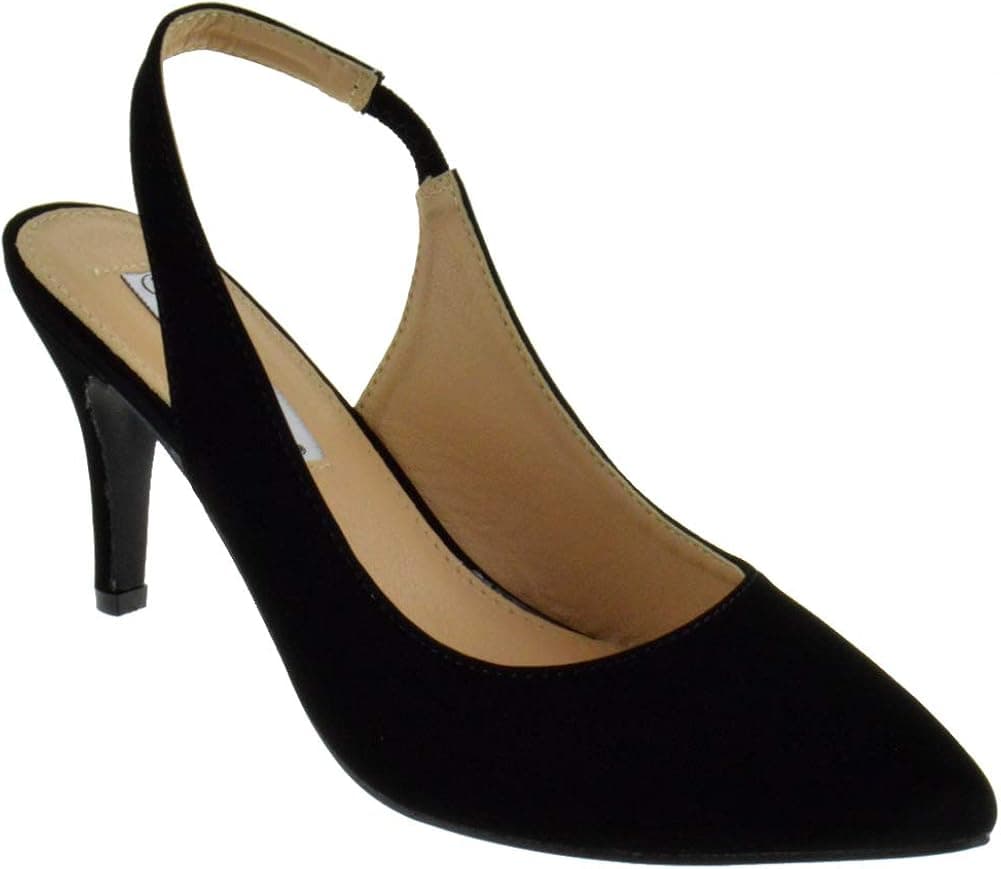 Coshare Women's Fashion Patent Embellished Front Low Heel Pumps