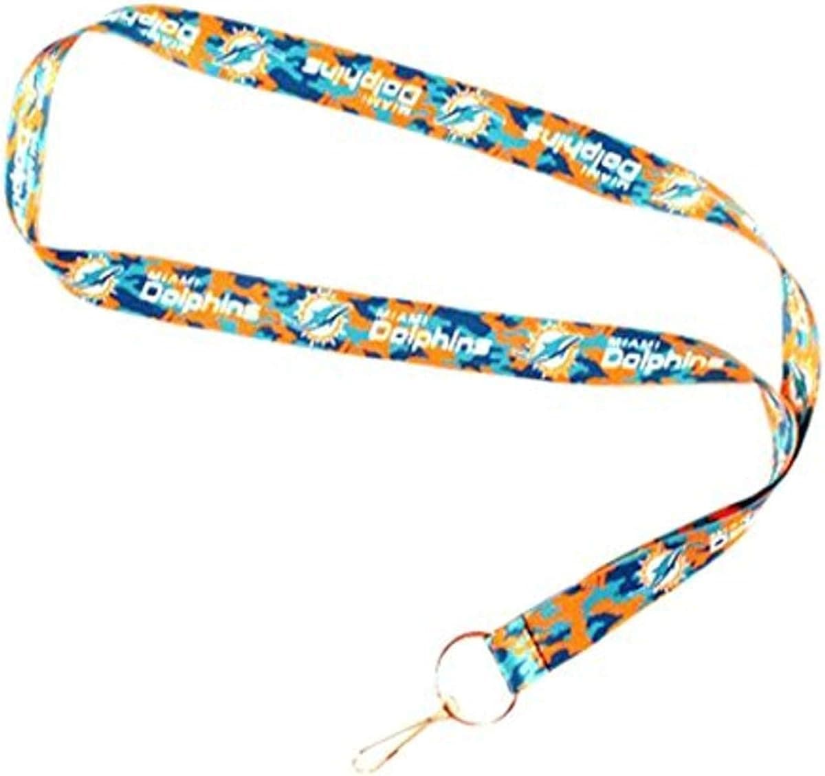 Aminco NFL Miami Dolphins Team Color Camouflage Lanyard