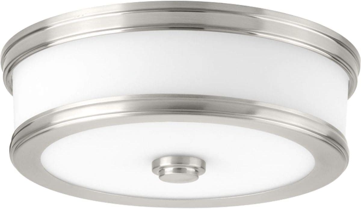 Progress Lighting P350085-009-30 Bezel LED Flush Mount, Brushed Nickel