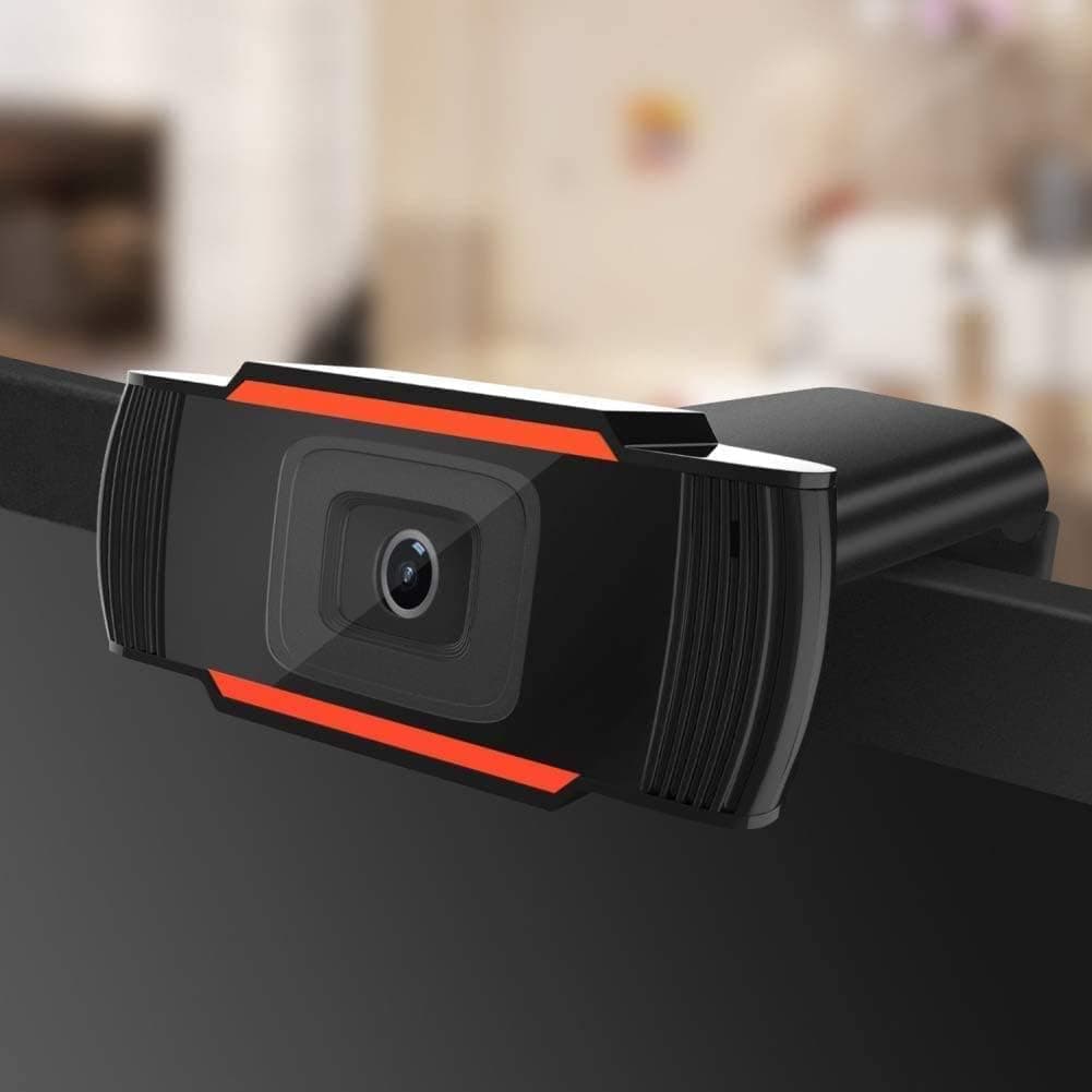 Webcam 720P with Microphone, HD Webcam USB Computer Camera with Built-in Microphone, Video Live Streaming for PC Mac Laptop Tablet Desktop, for Zoom/Skype/Teams, Conferencing and Video Calling