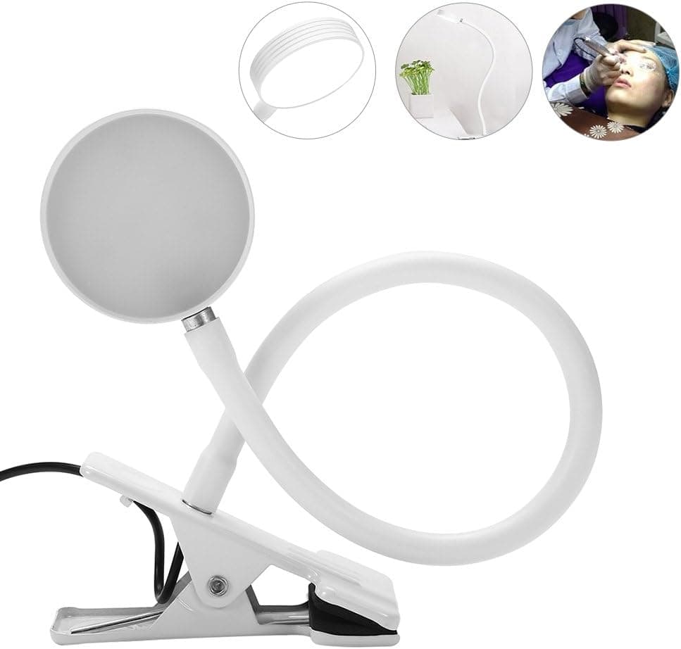 Tattoo Kit, Microblading USB Light Lamp Portable LED Clip Desk Light for Permanent Makeup Lip Eyebrow Tattoo Skincare Beauty Manicure Salon (White)