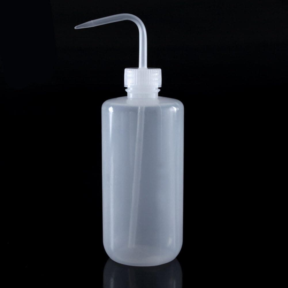 500ml Tattoo Wash Clear White Plastic Narrow Mouth Safety Squeeze Bottle