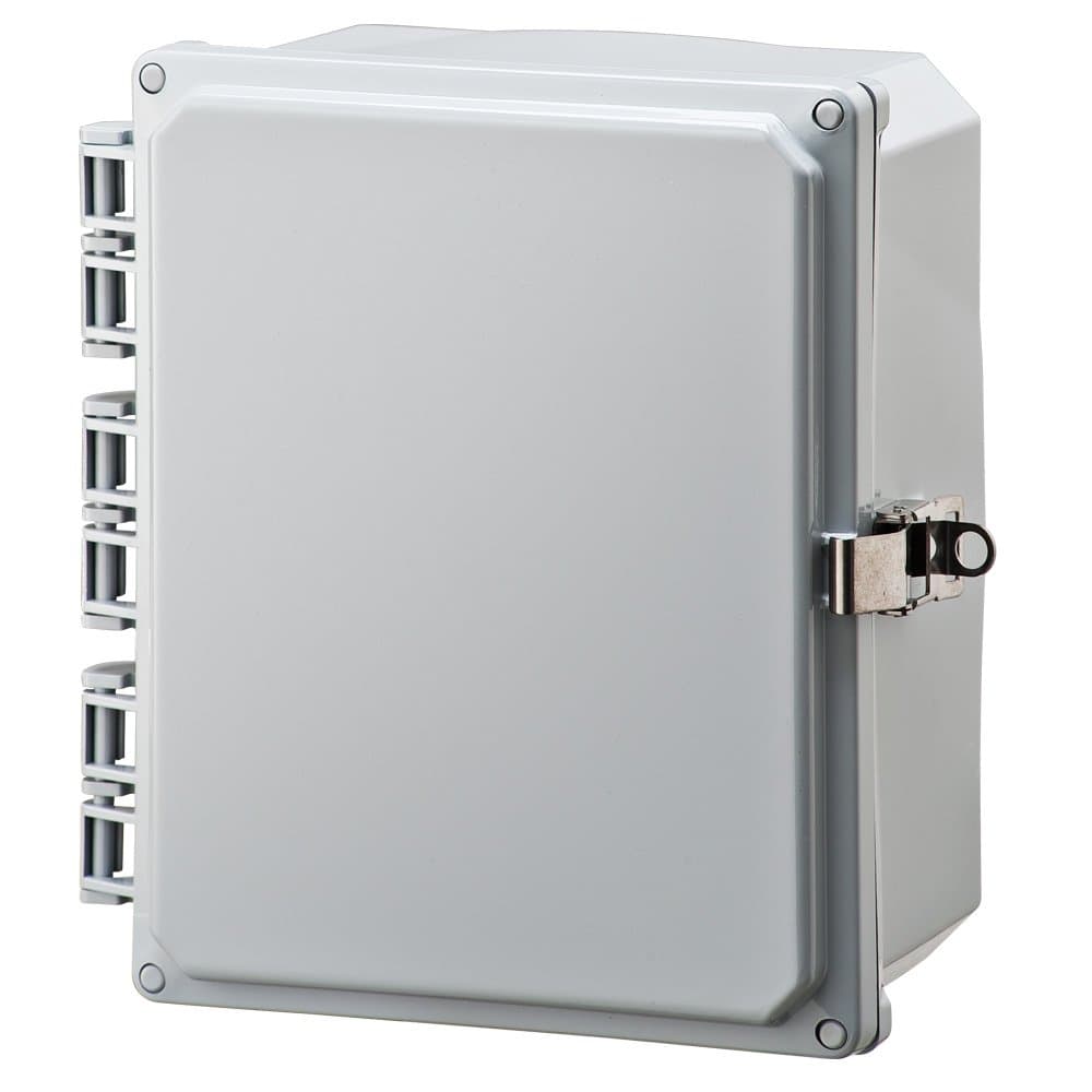 Integra H10084HLL Premium Line Enclosure, Hinged, Locking Latch Cover, Opaque Cover, Mounting Feet, 10" Height, 8" Width, 4" Depth
