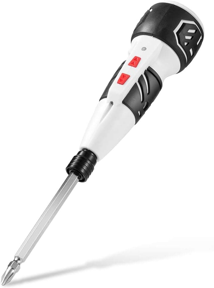 HLFVLITE Electric Cordless Screw Driver 4V Rechargeable Screwdriver Multifunction Charging Drill Tool 900mAh Li-ion Battery with LED Light for Hobby Home DIY Furniture Repair