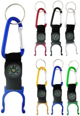 Water Bottle Holder w/ Compass & Carabiner Clip