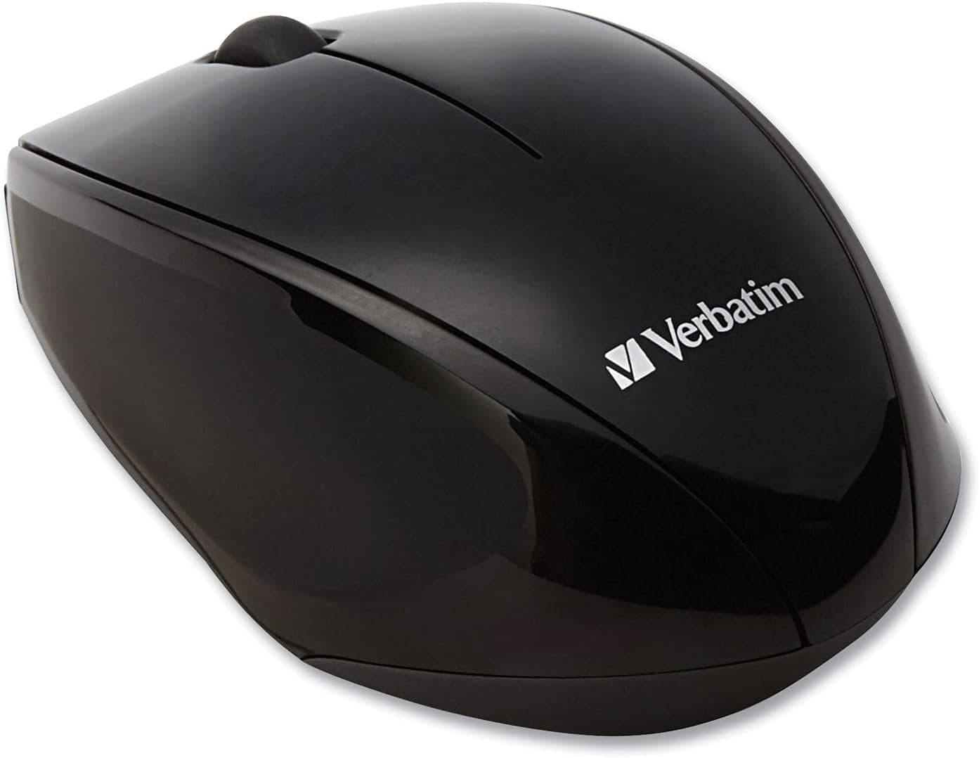 Verbatim 97992 Wireless Mouse, Blue Led, Easy Grip, 3-7/8-Inch X2-1/2-Inch X1-1/2-Inch,Bk
