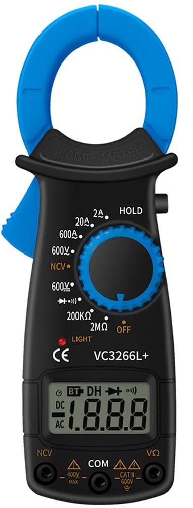 DRUnKQUEEn Clamp Meter Multimeter Digital AC/DC Current AMP Voltage Ampere NCV Resistance Diode Test