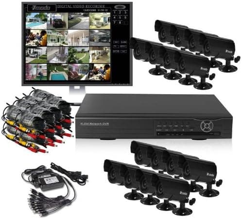 Zmodo PKD-DK1654-1TB 16CH Surveillance DVR Security Camera System 1TB