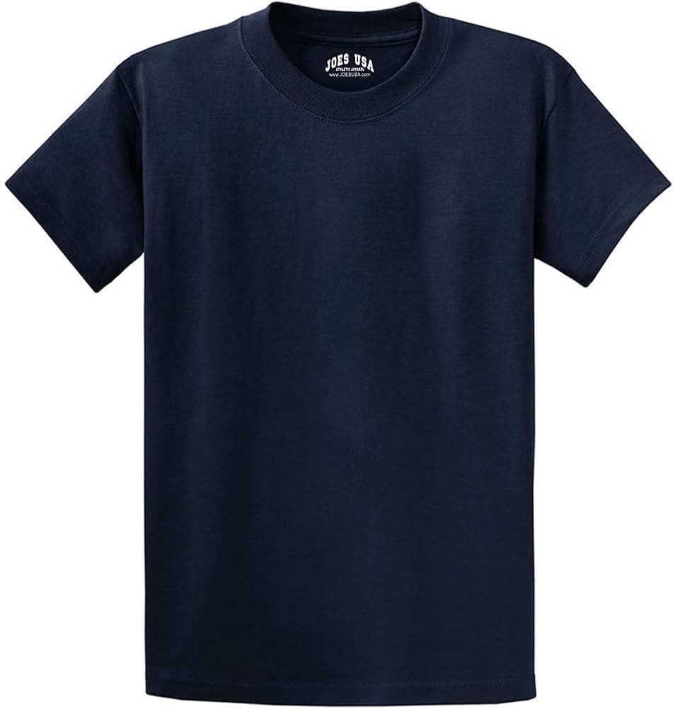 Joe's USA Mens Heavyweight 6.1-Ounce, 100% Cotton T-Shirts in Regular, Big and Tall Sizes