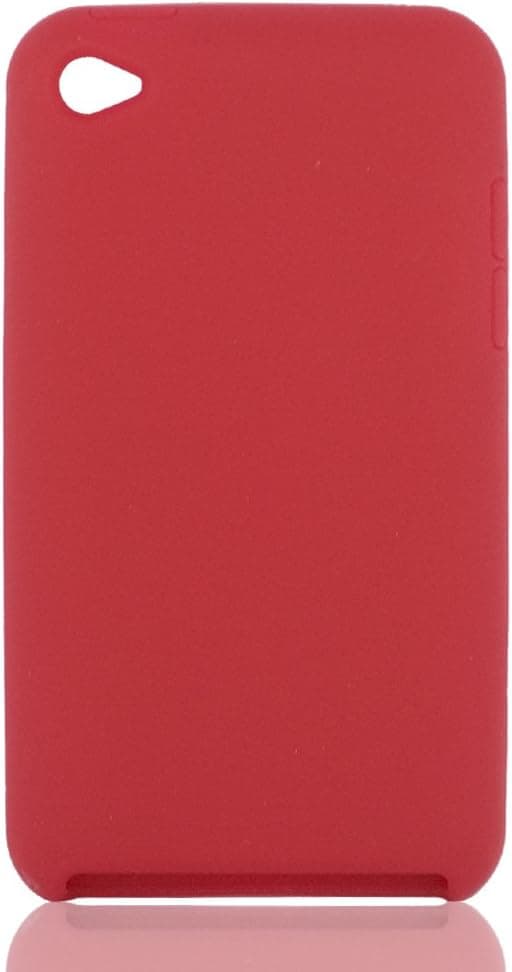 Premium Rubberized Hard Crystal Case Cover for Apple iPod Touch 4G, 4th Generation, 4th Gen - Red Winered